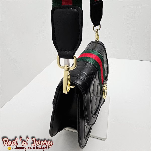 Designer-Inspired Black Crossbody (AAJ)