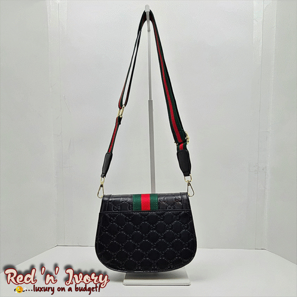 Designer-Inspired Black Crossbody (AAJ)