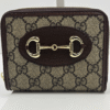 Monogram and Brown Compact Zip Wallet (BAM)