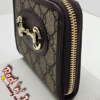 Monogram and Brown Compact Zip Wallet (BAM)