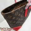 Brown with Red Accents Monogram Tote (BAO)