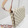 Flap Bag – White & Grey Check (BAS)