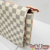 Flap Bag – White & Grey Check (BAS)
