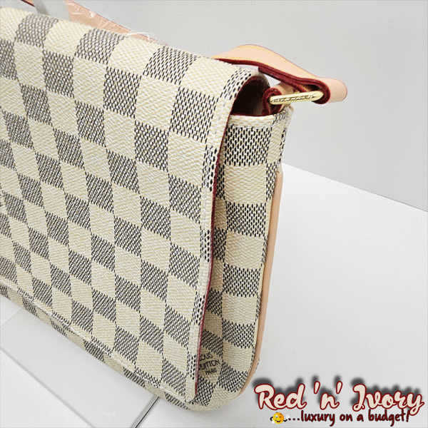 Flap Bag – White & Grey Check (BAS)