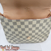 Flap Bag – White & Grey Check (BAS)