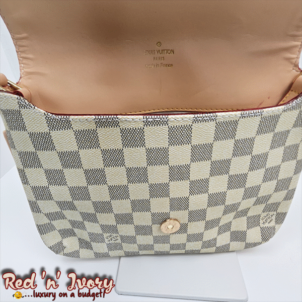 Flap Bag – White & Grey Check (BAS)
