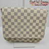 Flap Bag – White & Grey Check (BAS)