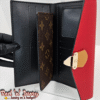 Monogram & Red Flap Envelope Wallet (BAW)