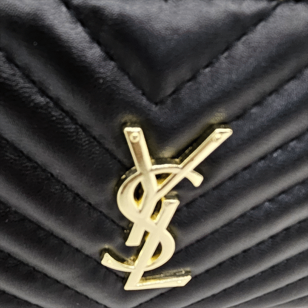 Black with Tassel Charm Quilted Zip Wallet (BAX)