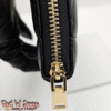 Black & Gold Diamond Quilted Zip Wallet (CAC)
