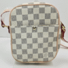 White & Grey Check Crossbody Bag (CAD)