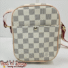 White & Grey Check Crossbody Bag (CAD)