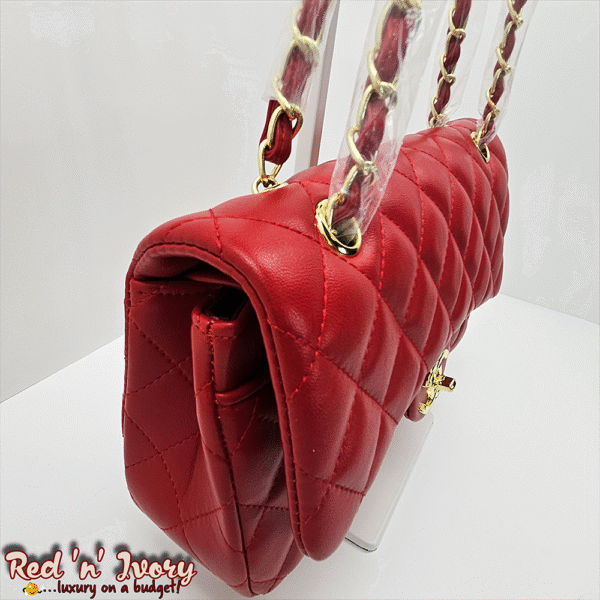 Classic Red Quilted Flap Bag (CAE)