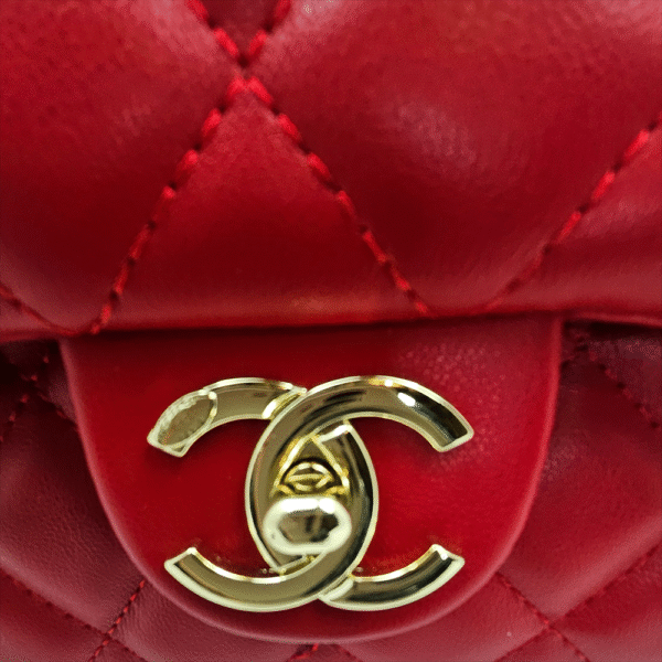 Classic Red Quilted Flap Bag (CAE)