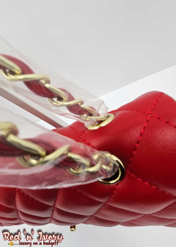 Classic Red Quilted Flap Bag (CAE)