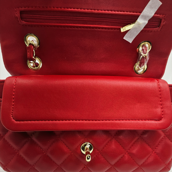 Classic Red Quilted Flap Bag (CAE)