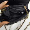 Black & Gold Tweed Mini Flap Bag (CAG)