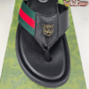 Tiger Head Men's Leather Sandals