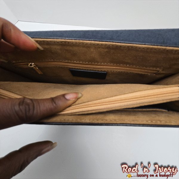 Men's Black Leather Clutch