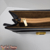 Men's Black Leather Clutch