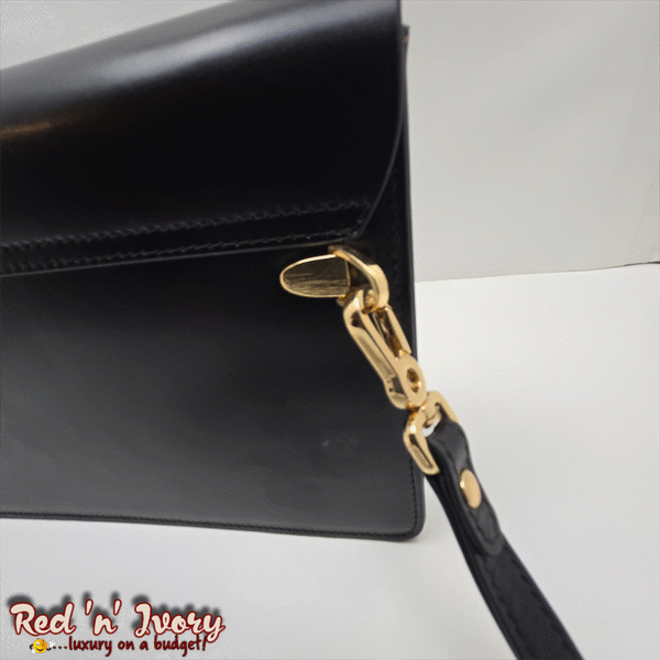 Men's Black Leather Clutch